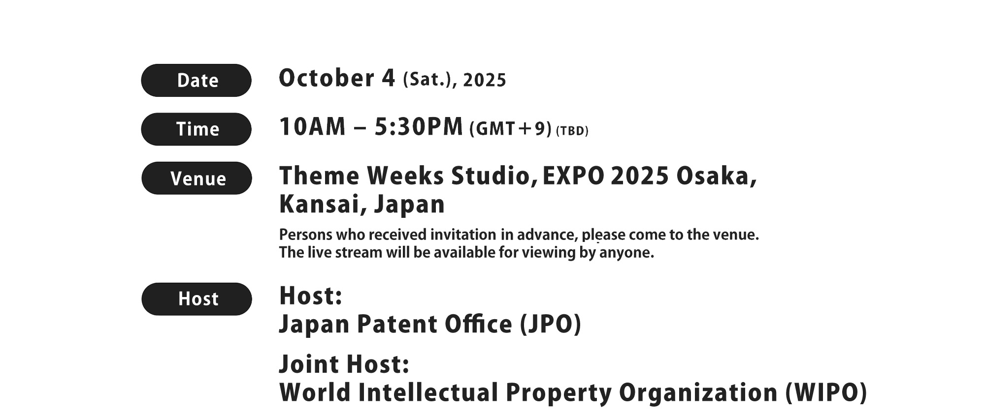October 4, 2025 (Sat.) Theme Weeks Studio